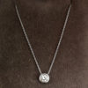 0.15 Carat Diamond Rub-over Pendant & Chain