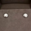 0.25 Carat Rub-Over Round Brilliant Cut Diamond Stud Earrings