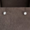 0.29 Carat Round Brilliant Cut Diamond Stud Earrings