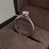 0.40 Carat Round Brilliant Cut Diamond Solitaire Ring in Platinum