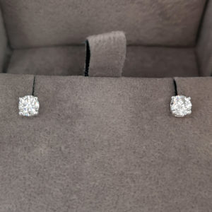 0.50 Carat Round Brilliant CutDiamond Stud Earrings - Made to Order