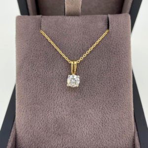 0.52 Carat Diamond Pendant & Chain