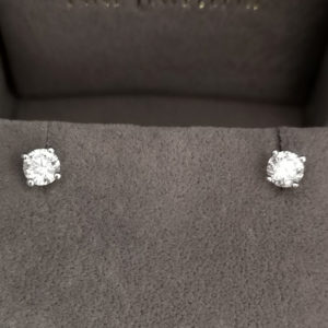0.80 Carat Diamond Stud Earrings