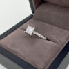1.28 Carat Princess Cut 'Novo' Style Diamond Ring with Shoulders