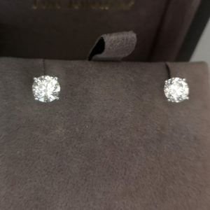 1.60 Carat Diamond Stud Earrings