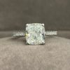3.25 Carat Diamond Cushion Cut Ring