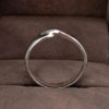 9ct White Gold 3mm Shaped Wedding Ring