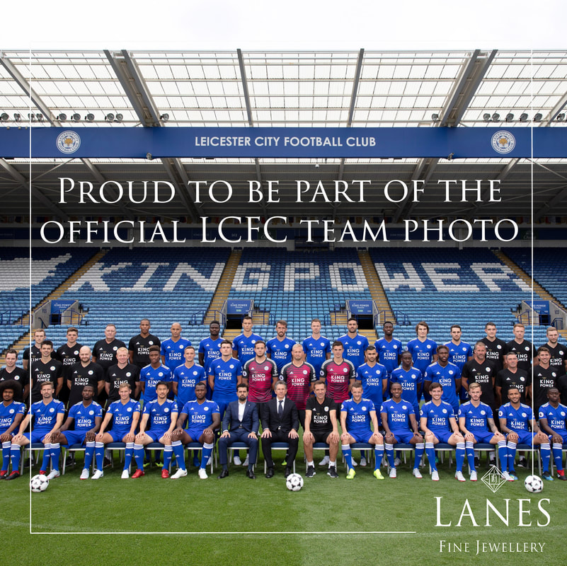 LCFC Team Photo 2018/19 with Lanes Fine Jewellery in Aid of the Foxes Foundation