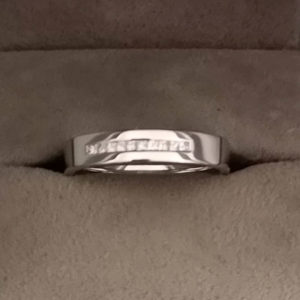 0.24 Carat Platinum Channel Set Diamond Eternity or Wedding Ring