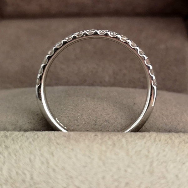 0.34 Carat Claw Set Diamond Eternity Ring in Platinum