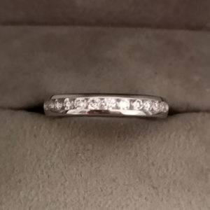 0.45 Carat Channel Set Diamond Eternity Ring in Platinum