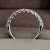 0.79 Carat 'Fish-grain' Set Diamond Eternity Ring in Platinum
