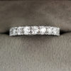 0.89 Carat Flat Claw Set Diamond Eternity Ring in Platinum