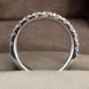 0.89 Carat Flat Claw Set Diamond Eternity Ring in Platinum