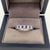 1.14 Carat Blue Sapphire & Diamond Channel Set Eternity Ring
