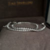 1.50 Carat Diamond Line White Gold Bracelet