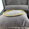 2.23 Carat Diamond Line Yellow Gold Bracelet