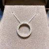 0.27 Carat Diamond Circle Pendant and Chain