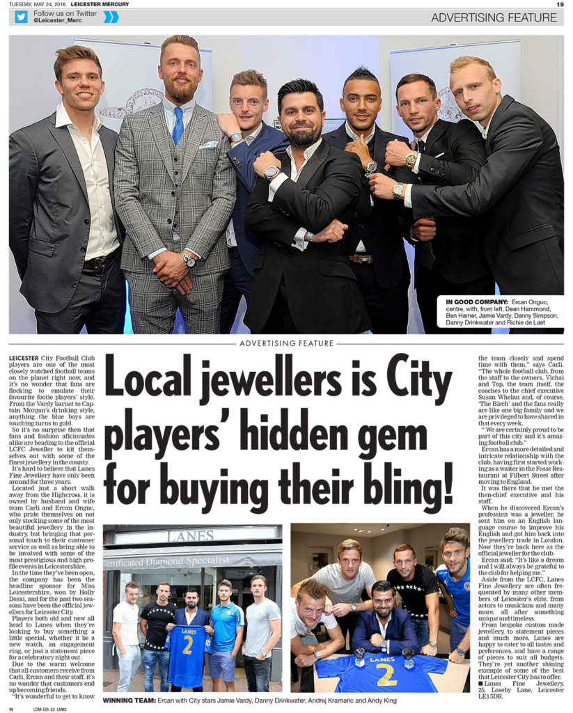 Local jewellers is City players' hidden gem for buying their bling
