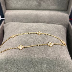 Rose Gold & Diamond Charm Bracelet